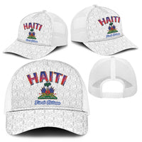 World Football Haiti 2026 Mesh Trucker Cap Haiti est de Retour White Voodoo Veve Spirits - Wonder Print Shop