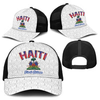World Football Haiti 2026 Mesh Trucker Cap Haiti est de Retour White Voodoo Veve Spirits - Wonder Print Shop