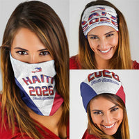 World Football Haiti 2026 Neck Gaiter Haiti est de Retour White Voodoo Veve Spirits - Wonder Print Shop