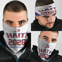 World Football Haiti 2026 Neck Gaiter Haiti est de Retour White Voodoo Veve Spirits - Wonder Print Shop