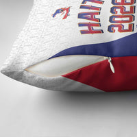 World Football Haiti 2026 Pillow Cover Haiti est de Retour White Voodoo Veve Spirits - Wonder Print Shop