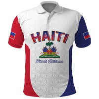 World Football Haiti 2026 Polo Shirt Haiti est de Retour White Voodoo Veve Spirits - Wonder Print Shop