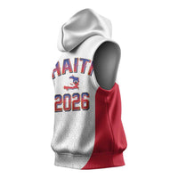 World Football Haiti 2026 Sleeveless Hoodie Haiti est de Retour White Voodoo Veve Spirits - Wonder Print Shop