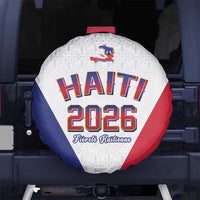 World Football Haiti 2026 Spare Tire Cover Haiti est de Retour White Voodoo Veve Spirits - Wonder Print Shop