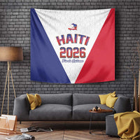 World Football Haiti 2026 Tapestry Haiti est de Retour White Voodoo Veve Spirits - Wonder Print Shop
