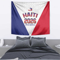 World Football Haiti 2026 Tapestry Haiti est de Retour White Voodoo Veve Spirits - Wonder Print Shop