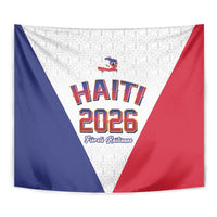 World Football Haiti 2026 Tapestry Haiti est de Retour White Voodoo Veve Spirits - Wonder Print Shop