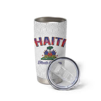 World Football Haiti 2026 Tumbler Cup Haiti est de Retour White Voodoo Veve Spirits - Wonder Print Shop