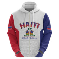 World Football Haiti 2026 Zip Hoodie Haiti est de Retour White Voodoo Veve Spirits - Wonder Print Shop