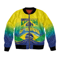 Custom Brazil WC26 Future Champions Bomber Jacket Brasil Rumo Ao Hexa - Wonder Print Shop