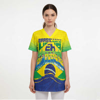 Custom Brazil WC26 Future Champions Scrub Top Brasil Rumo Ao Hexa - Wonder Print Shop