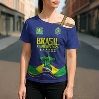 Custom Brazil WC26 Future Champions Cross Shoulder Shirt Selecao Canarinho Comeback Story - Wonder Print Shop