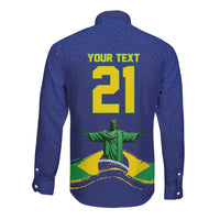 Custom Brazil WC26 Future Champions Long Sleeve Button Shirt Selecao Canarinho Comeback Story - Wonder Print Shop