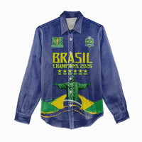 Custom Brazil WC26 Future Champions Women Casual Shirt Selecao Canarinho Comeback Story - Wonder Print Shop