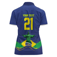 Custom Brazil WC26 Future Champions Women Polo Shirt Selecao Canarinho Comeback Story - Wonder Print Shop