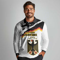 Custom Germany WC26 Future Champions Long Sleeve Polo Shirt Zusammen Geschichte Schreiben - Wonder Print Shop