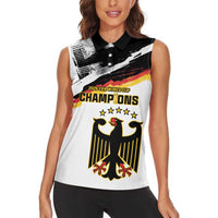 Custom Germany WC26 Future Champions Women Sleeveless Polo Shirt Zusammen Geschichte Schreiben - Wonder Print Shop