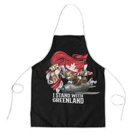I Stand With Greenland Apron Canadian Greenland Flag
