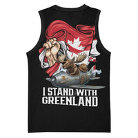 I Stand With Greenland Basketball Jersey Canadian Greenland Flag