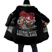 I Stand With Greenland Cloak Canadian Greenland Flag