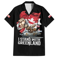 I Stand With Greenland Hawaiian Shirt Canadian Greenland Flag