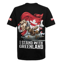 I Stand With Greenland Rugby Jersey Canadian Greenland Flag