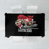 I Stand With Greenland Tablecloth Canadian Greenland Flag