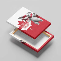 I Stand With Greenland Canvas Wall Art Red and White Side by Side