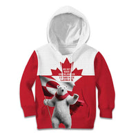 I Stand With Greenland Kid Hoodie Red and White Side by Side