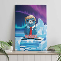 I Stand With Greenland Canvas Wall Art Funny Sealion Founding