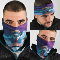 I Stand With Greenland Neck Gaiter Funny Sealion Founding