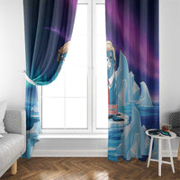 I Stand With Greenland Window Curtain Funny Sealion Founding