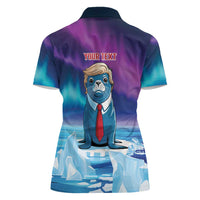 Personalized I Stand With Greenland Women Polo Shirt Funny Sealion Founding