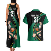 Custom Ireland Rugby Couples Matching Tank Maxi Dress and Hawaiian Shirt Irish Shamrocks Warriors Sporty Style LT9 - Wonder Print Shop