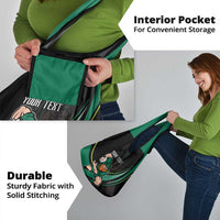 Custom Ireland Rugby Grocery Bag Irish Shamrocks Warriors Sporty Style