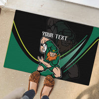 Custom Ireland Rugby Rubber Doormat Irish Shamrocks Warriors Sporty Style - Wonder Print Shop