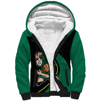 Custom Ireland Rugby Sherpa Hoodie Irish Shamrocks Warriors Sporty Style - Wonder Print Shop