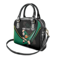 Custom Ireland Rugby Shoulder Handbag Irish Shamrocks Warriors Sporty Style