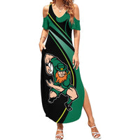Custom Ireland Rugby Summer Maxi Dress Irish Shamrocks Warriors Sporty Style - Wonder Print Shop