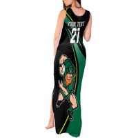 Custom Ireland Rugby Tank Maxi Dress Irish Shamrocks Warriors Sporty Style - Wonder Print Shop