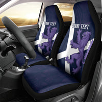 Custom Scotland Rugby Car Seat Cover Scottish Lion and Thistle LT9 - Wonder Print Shop