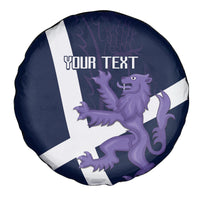 Custom Scotland Rugby Spare Tire Cover Scottish Lion and Thistle - Wonder Print Shop