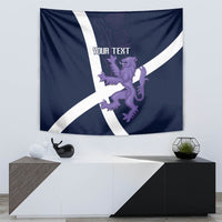Custom Scotland Rugby Tapestry Scottish Lion and Thistle - Wonder Print Shop