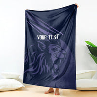 Custom Scotland Rugby Blanket Scottish Lion Sporty Style