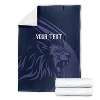 Custom Scotland Rugby Blanket Scottish Lion Sporty Style
