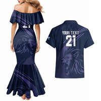 Custom Scotland Rugby Couples Matching Mermaid Dress and Hawaiian Shirt Scottish Lion Sporty Style LT9 - Wonder Print Shop