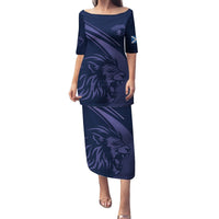 Custom Scotland Rugby Family Matching Puletasi and Hawaiian Shirt Scottish Lion Sporty Style - Wonder Print Shop