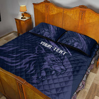 Custom Scotland Rugby Quilt Bed Set Scottish Lion Sporty Style - Wonder Print Shop