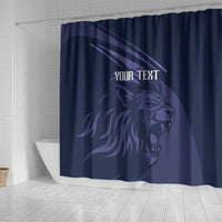 Custom Scotland Rugby Shower Curtain Scottish Lion Sporty Style