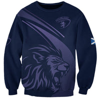 Custom Scotland Rugby Sweatshirt Scottish Lion Sporty Style - Wonder Print Shop